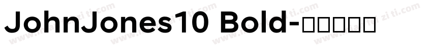 JohnJones10 Bold字体转换